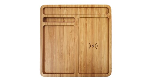 Bamboo Wireless Charger Docking Station Bamboo Wireless Charger Docking Station